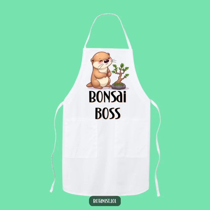 Funny Otter Bonsai Apron: Cook with Precision and Protect Your Clothes
