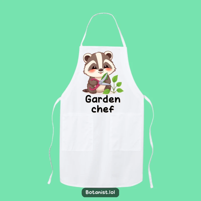 Funny Badger Gardening Apron - Tend Your Garden with this Gentle Pruner's Kitchen Gift