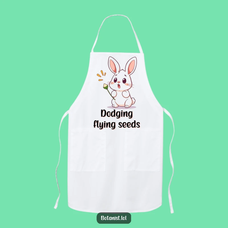 Funny Bunny Startled Apron: Cook with Surprise like a Startled Bunny