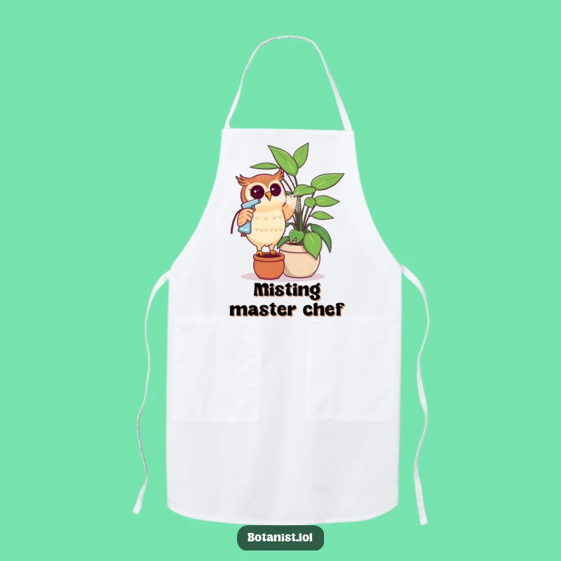 Funny Owl Gardener Apron - Hilarious Gift for Kitchen Plant Parents
