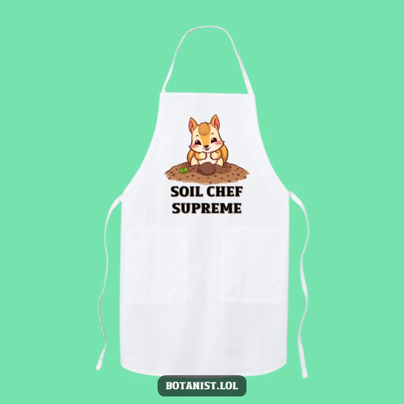 Funny Squirrel Gardener Apron: Dig In While Staying Clean, Adorable Funny Gift!