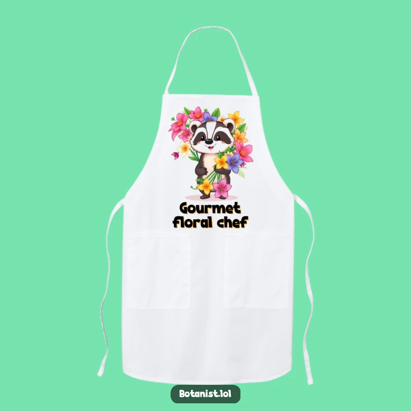 Funny Badger Apron: Blooming Kitchen Wear - Humorous Gardener Gift