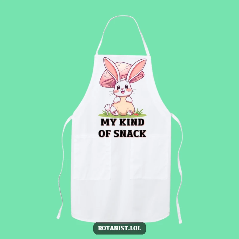 Funny Bunny Mushroom Apron - Cook and Laugh with This Hilarious Kitchenware