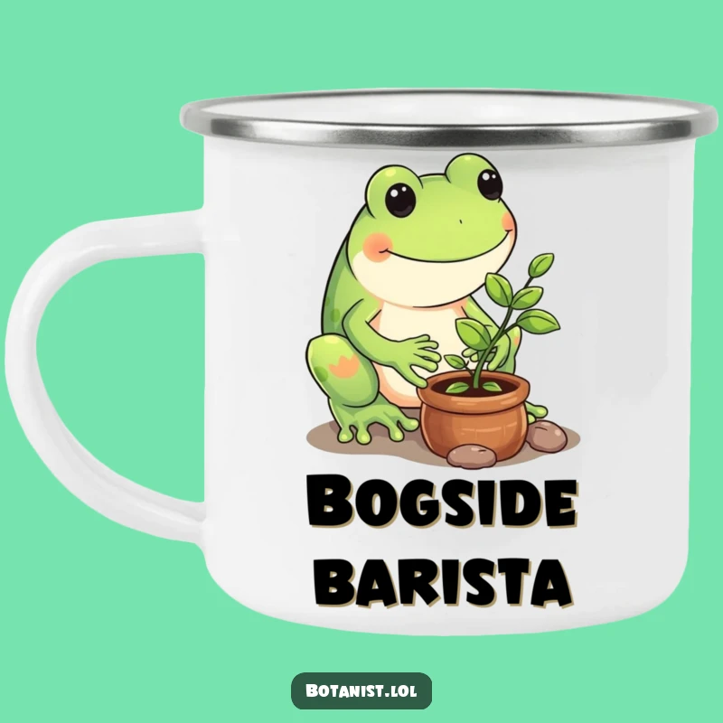 Funny Frog Camping Mug - Nature's Gardener Funny Gift