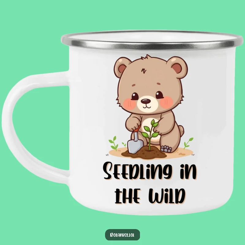 Funny Bear Campfire Mug - Determined Outdoor Gift for Gardeners