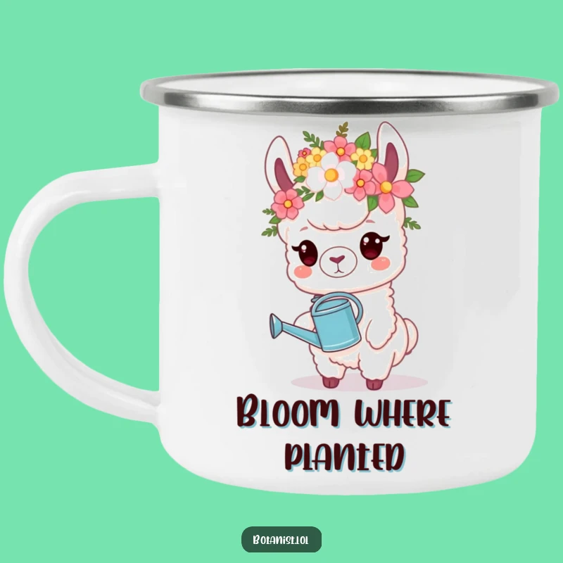 Funny Llama Gardener Camping Mug: Durable Cup with a Proud Llama!