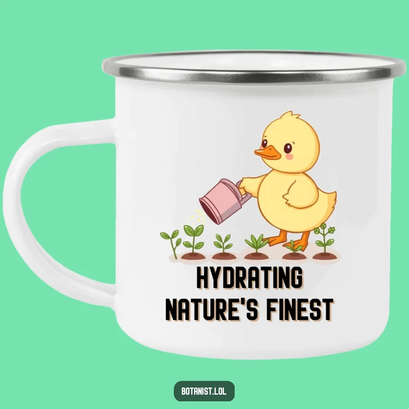 Funny Determined Duckling Camping Mug - Outdoor Adventures and Gardener's Delight