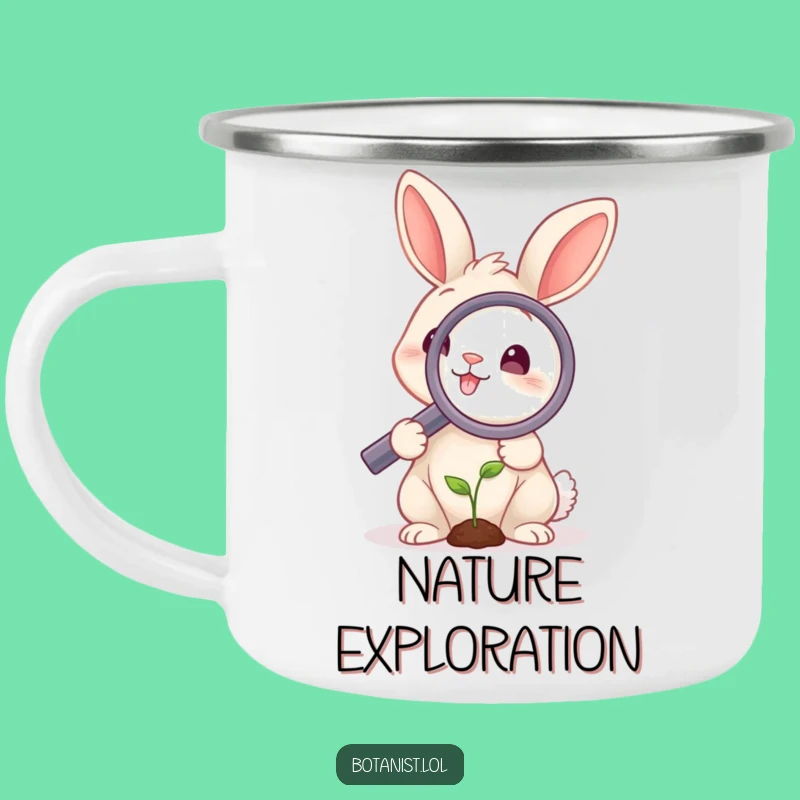 Adventure Ready Funny Rabbit Magnifying Camping Mug!