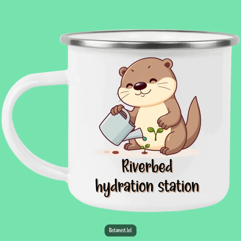 Funny Otter Camping Mug - Outdoor Garden Adventure, Great Funny Gift