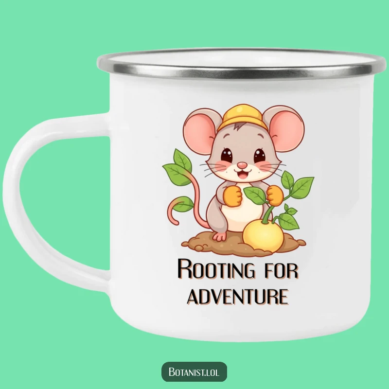 Funny Mouse Camping Mug: Giant Seed Planter, Outdoor Garden Gift