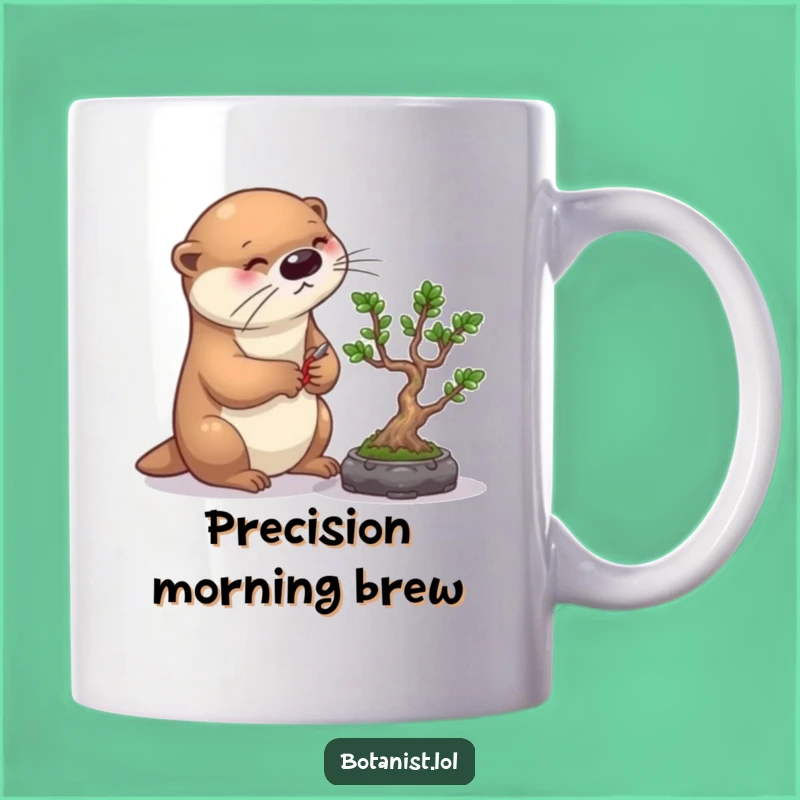 Funny Otter Bonsai Mug: A Precise and Hilarious Gift for Gardeners and Animal Lovers