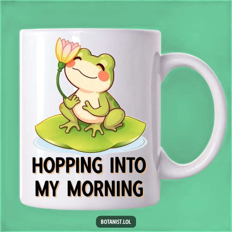 Funny Frog Lily Pad Mug: Enjoy Life's Little Wonders