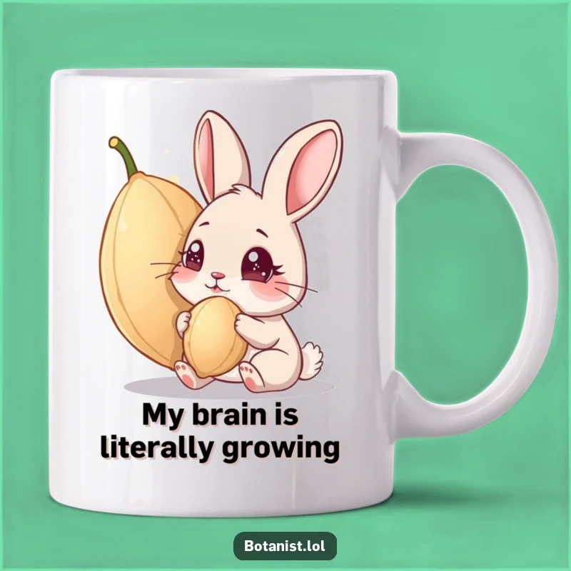 Funny Curious Rabbit Giant Seed Mug - A Whimsical Gift for Gardeners
