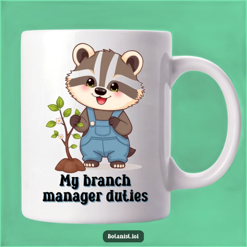 Funny Badger Pruning Mug - Garden Enthusiast Gift, Charming Humor
