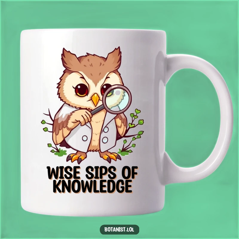 Funny Owl Scientist Mug: Hilarious Gift for Curious Minds and Nature Lovers