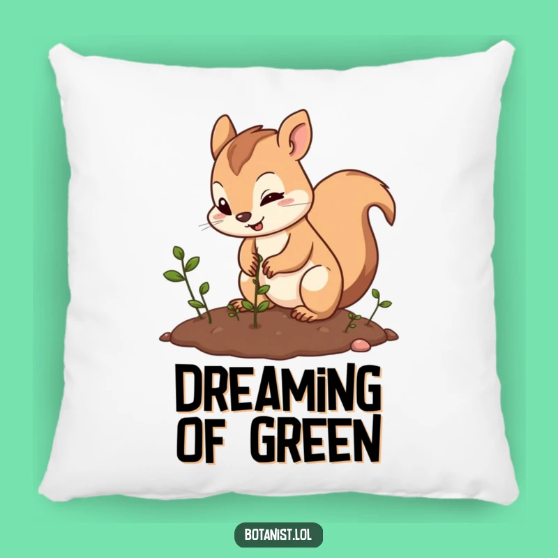Cozy Funny Squirrel Gardener Pillow: Add Hilarious Charm and Comfort to Your Home Decor