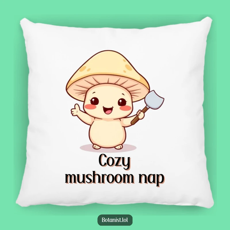 Funny Mushroom Accent Pillow - Cozy Garden Decor Funny Gift