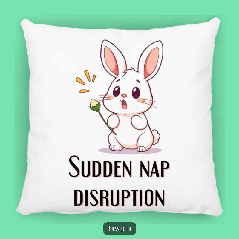 Funny Bunny Startled Pillow: Soft Surprised Bunny Popping Seed Cushion, Cute Gift