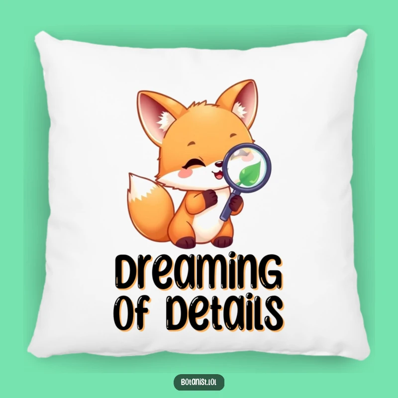 Funny Fox Pillow - Cozy & Joyful Nature Decor Gift