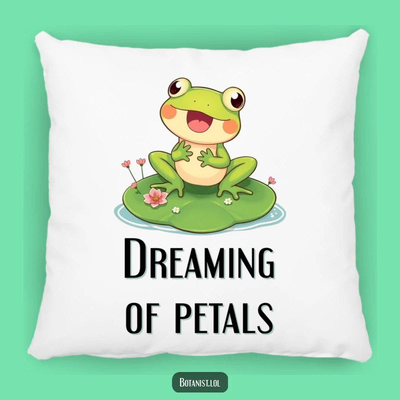 Funny Frog Pillow - Cozy Pond Decor, Adorable Funny Gift for Any Room