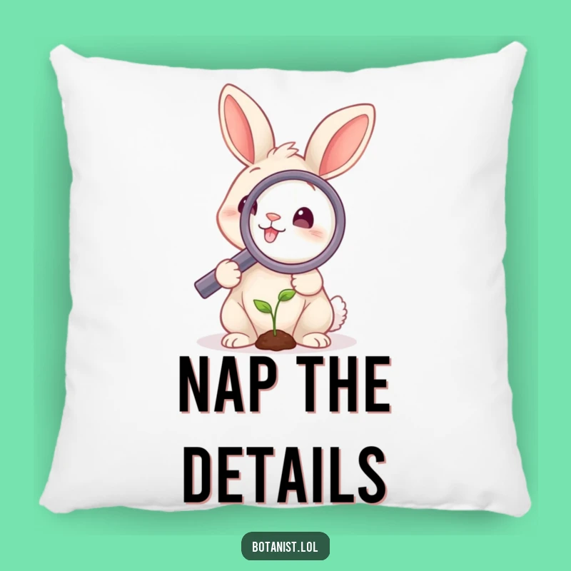Funny Rabbit Magnifying Pillow: Comfy & Thoughtful Decor!