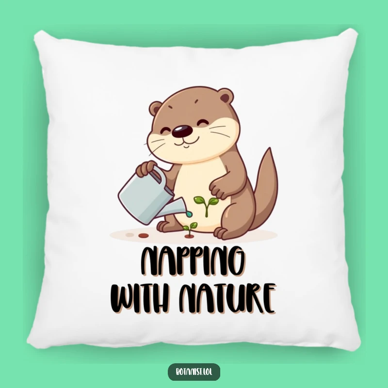 Funny Otter Pillow - Cozy Decor Accent, Adorable Funny Gift for Any Room