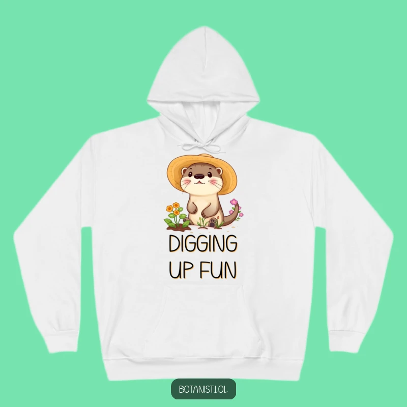 Funny Otter Garden Hoodie: Cozy Comfort for Sunny Souls
