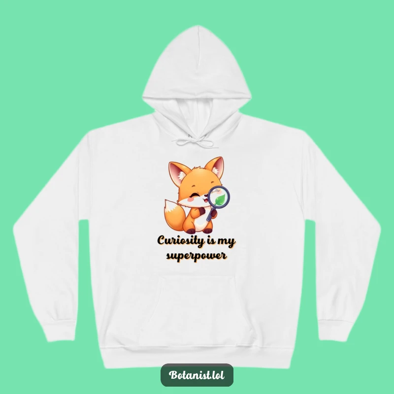 Funny Fox Explorer Hoodie - Cozy & Joyful Gift for Adventurers