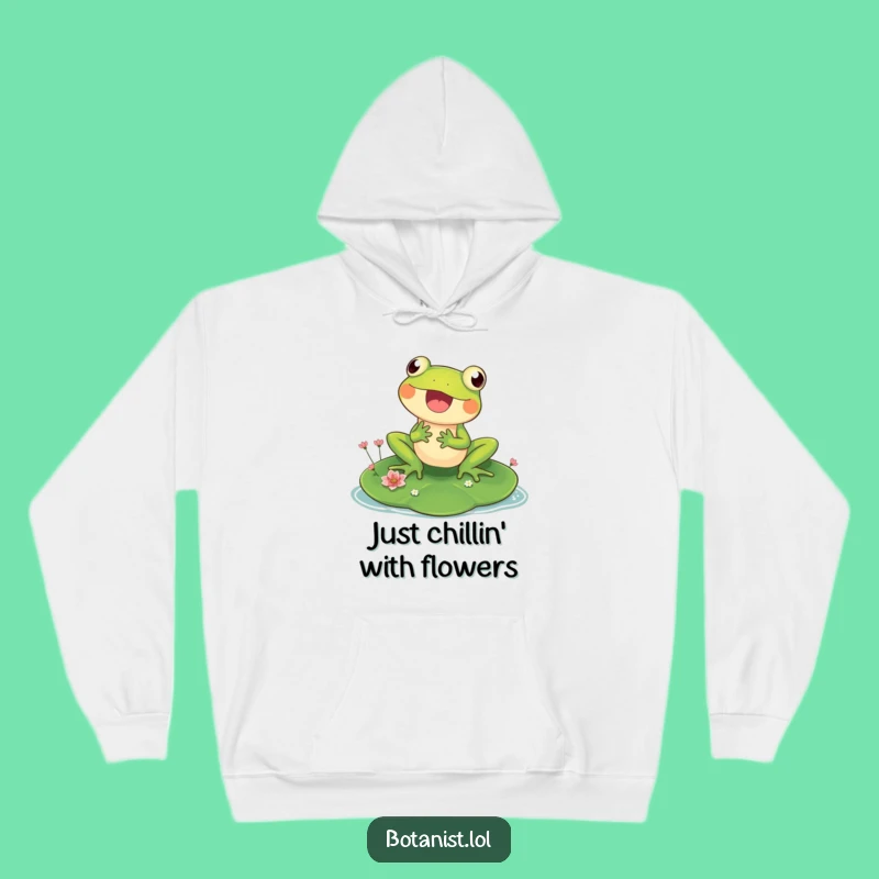 Funny Frog Hoodie - Cozy Pond Dweller Sweatshirt, Perfect Funny Gift