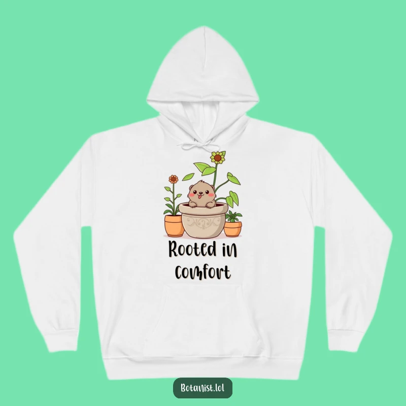 Funny Mole Hoodie: Cozy Plant Dweller - Warm & Humorous Garden Gift