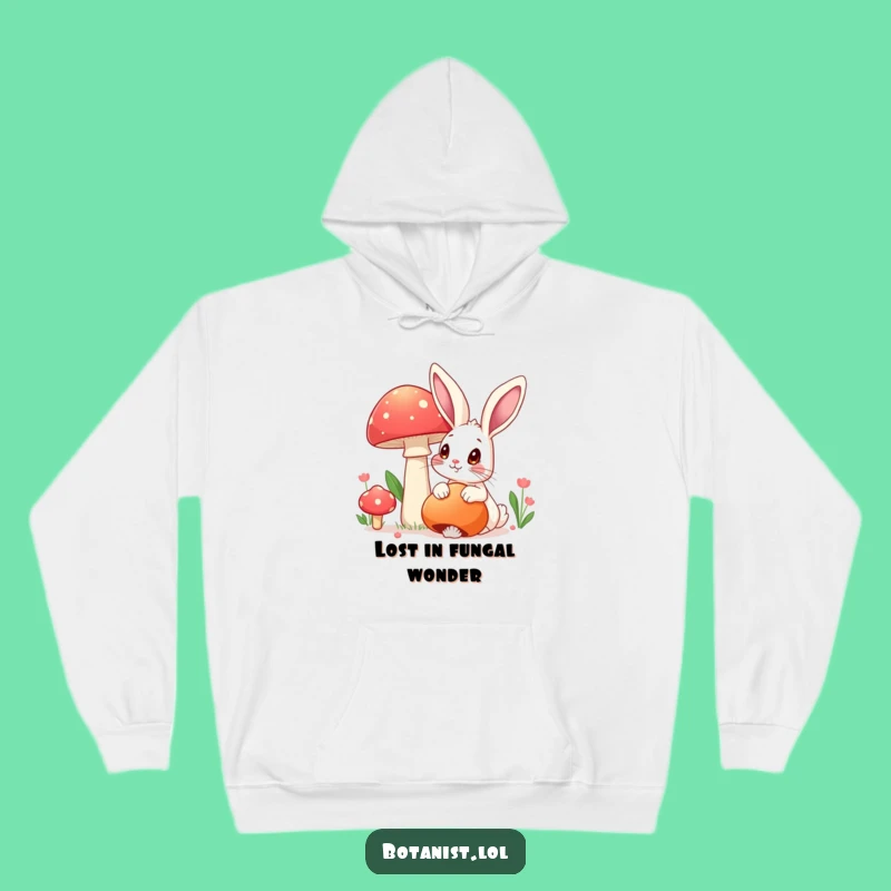 Funny Rabbit Mushroom Hoodie: Cozy Cartoon Comfort Gift!