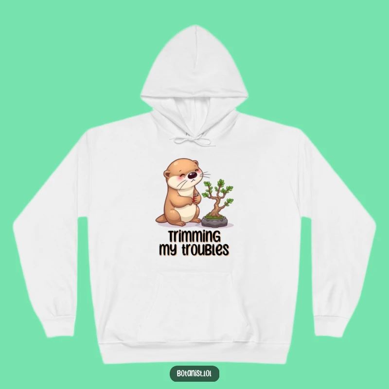 Cozy Funny Otter Bonsai Hoodie: Stay Warm and Embrace Precise Charm