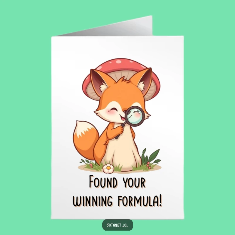 Free Printable Congrats Card: Fox's Big Find - Downloadable Celebration Art!