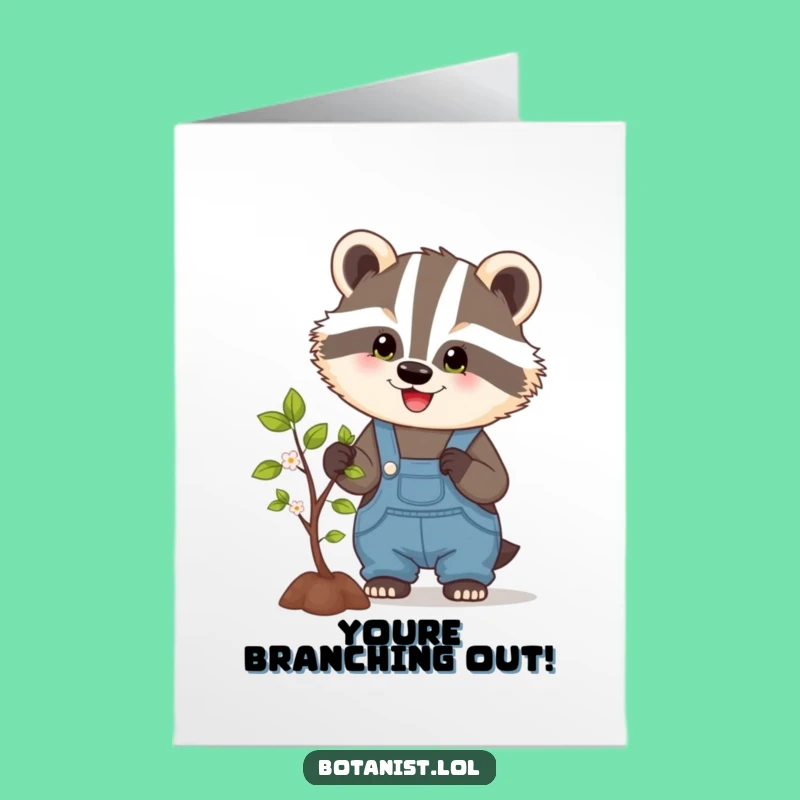 Free Printable Badger Card: Funny Downloadable Congrats for Achievements