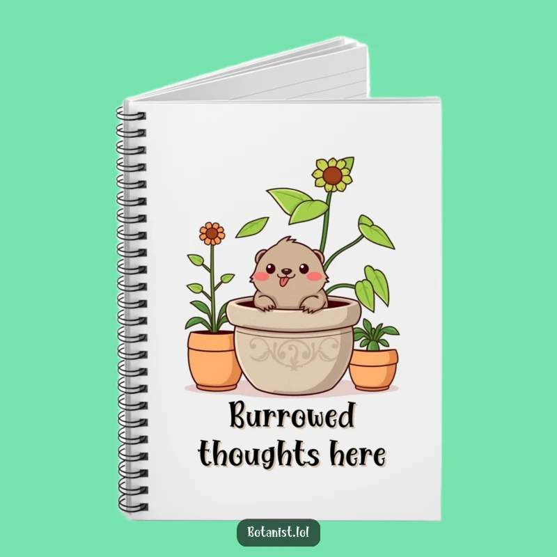 Funny Mole Notebook: Journal Garden Adventures - Hilarious Gift for Plant Lovers