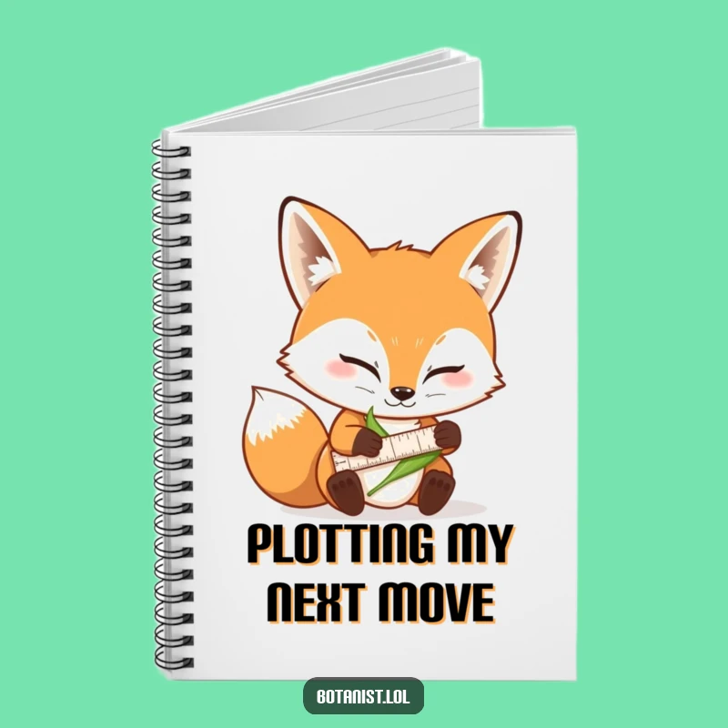 Funny Fox Measuring Leaf Notebook: Hilarious Journal for Nature Notes and Ideas