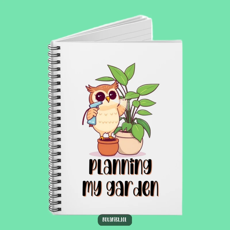 Funny Owl Plant Journal - Hilarious Notebook for Green Thumbs