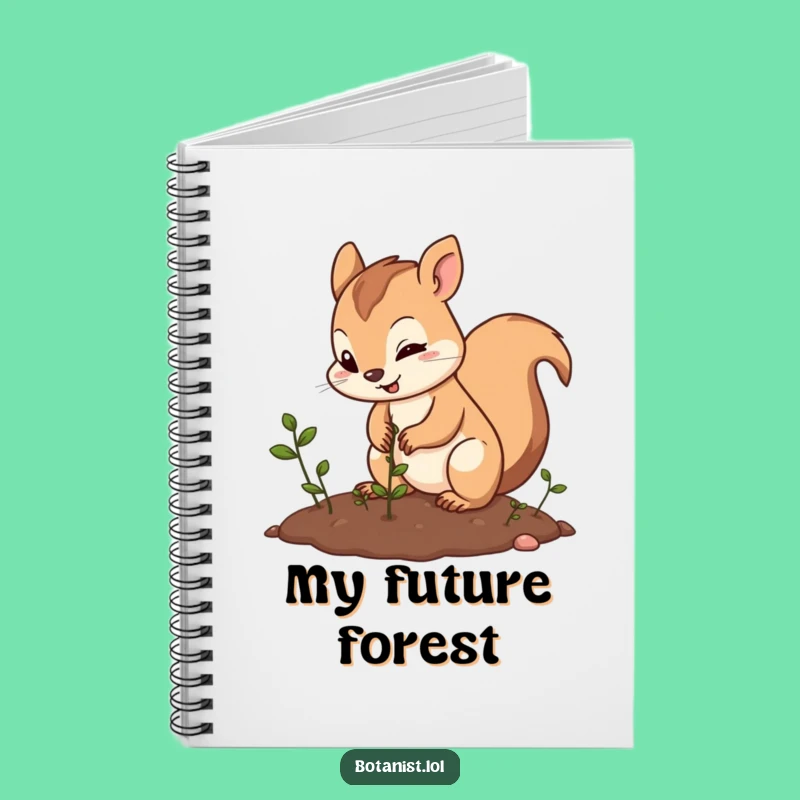 Funny Squirrel Gardener Notebook: Jot Down Ideas with Hilarious Determination and Style