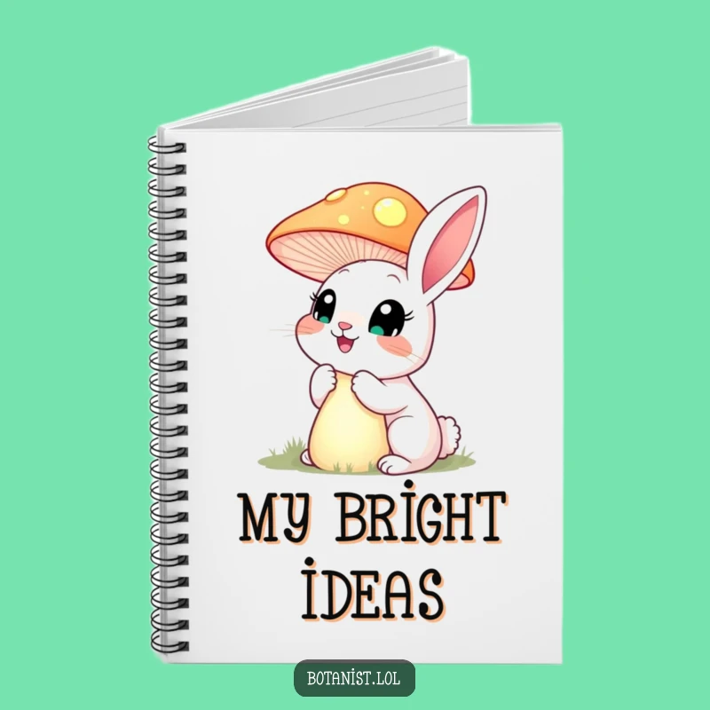 Funny Rabbit Mushroom Notebook: Jot Down Enchanted Ideas!