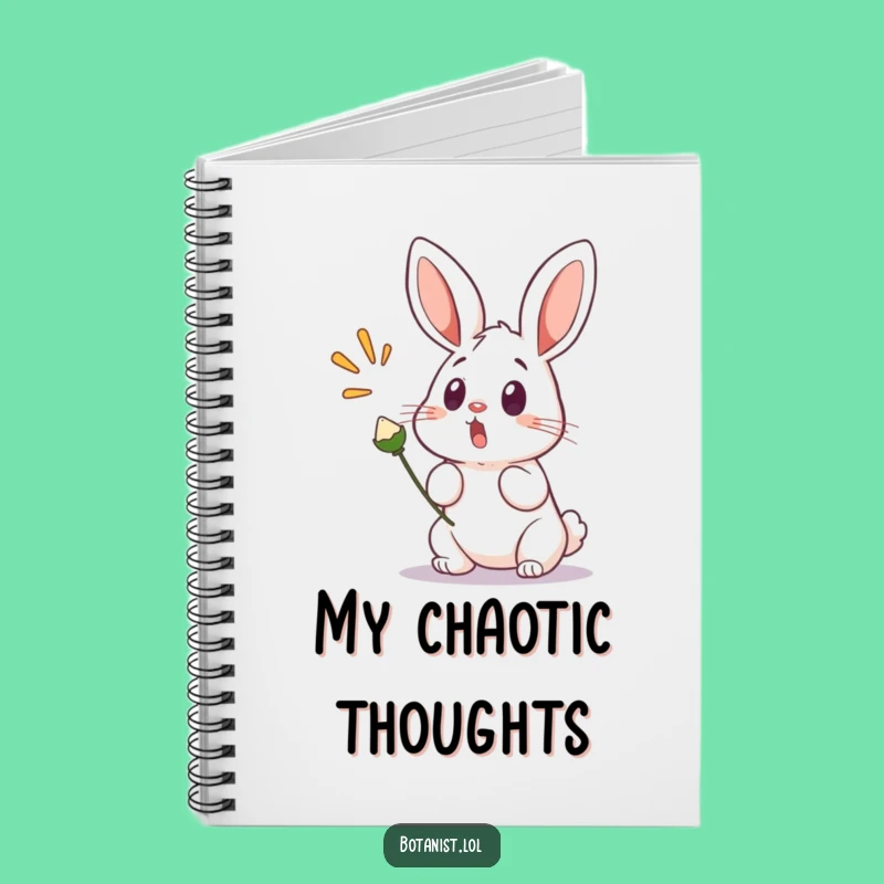 Funny Bunny Startled Notebook: Jot Down Surprises with a Startled Bunny