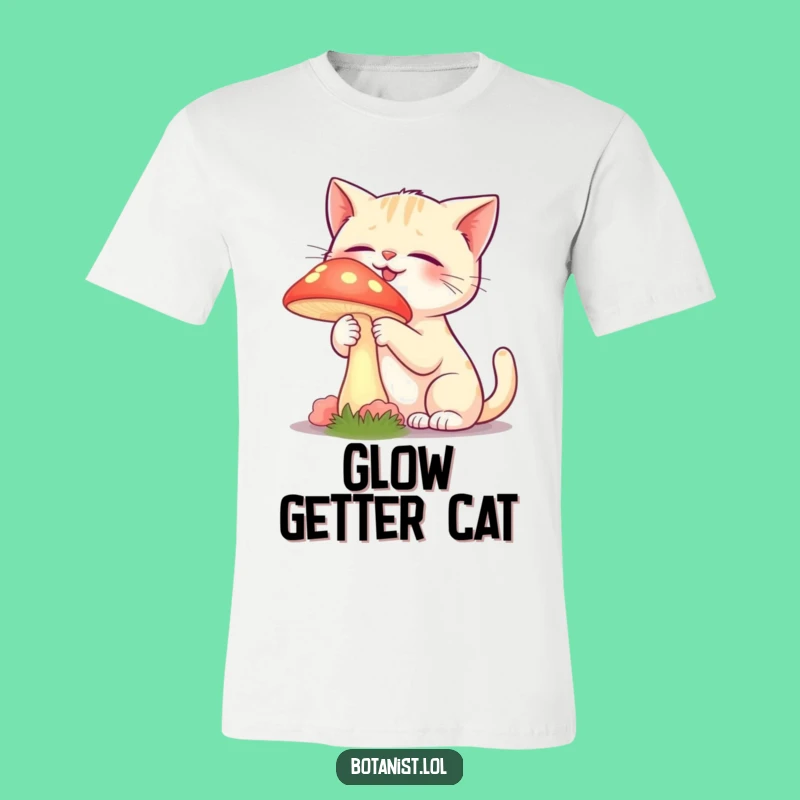 Funny Cat Mushroom T-Shirt - Enchanting Humor Gift for Cat Owners