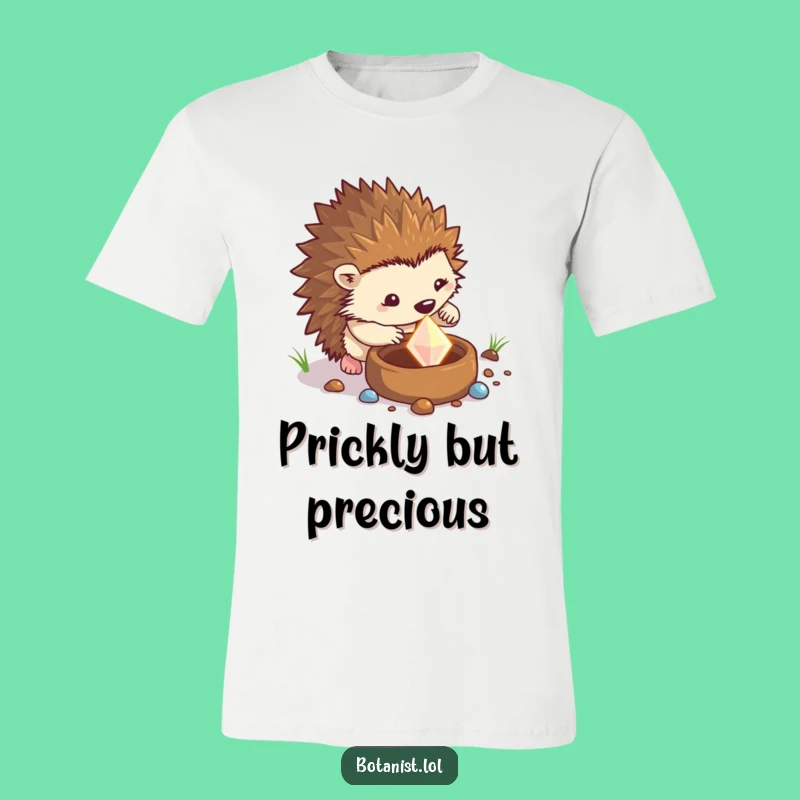 Funny Hedgehog Gem Dig T-Shirt: Determined Style, Hilarious Gift for Diggers
