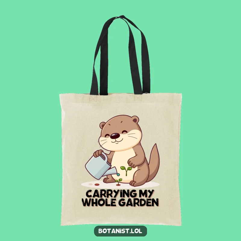 Funny Otter Tote Bag - Stylish Garden Accessory, Great Funny Gift Idea