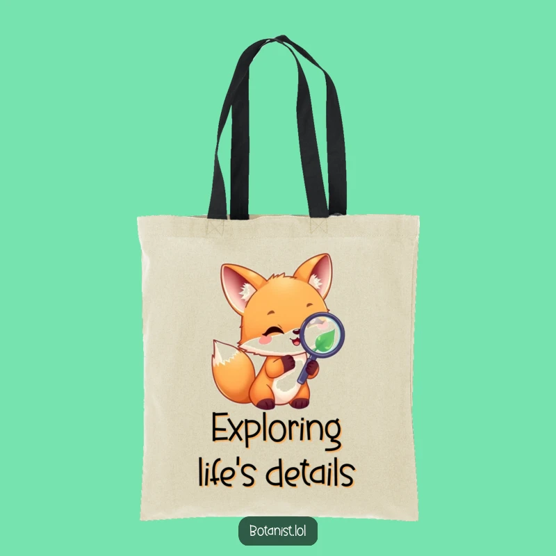 Funny Fox Adventure Tote Bag - Joyful Gift for Explorers