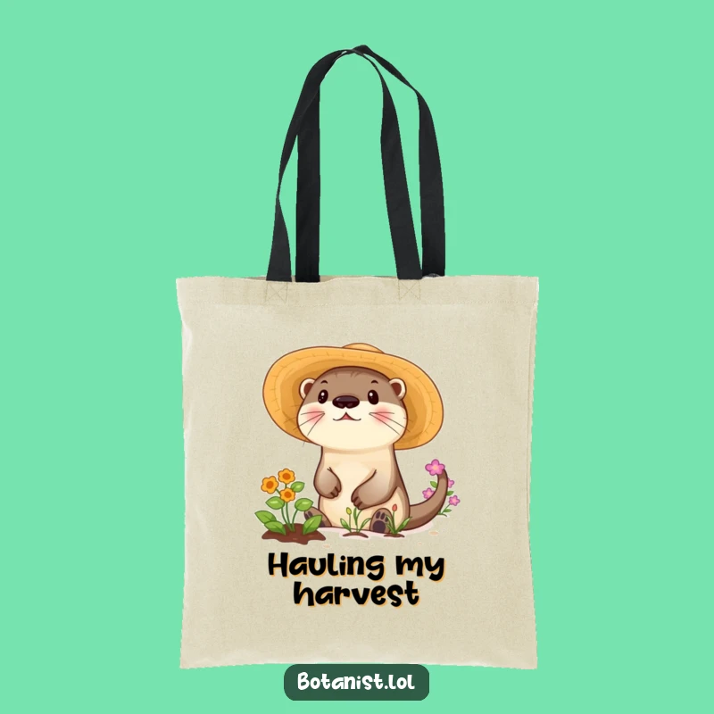 Funny Otter Garden Tote Bag: Carry Your Sunshine and Essentials