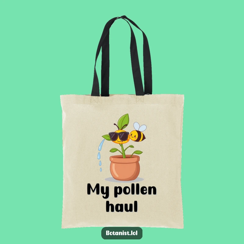 Funny Plant Sunglasses Tote Bag - Garden Grooves Funny Gift
