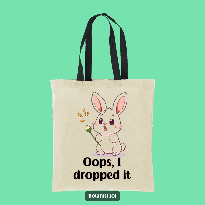 Funny Bunny Startled Tote Bag: Carry Your Sass with Surprised Bunny, Great Gift